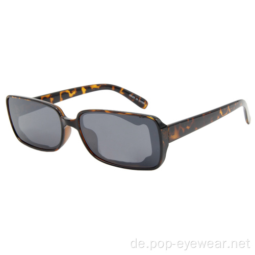 Ovale schmale Cat-Eye-Sonnenbrille für Damen